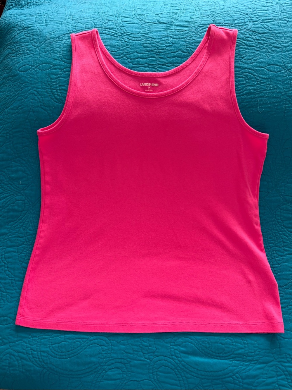 Lands' End Women's Vibrant Pink Scoop Neck Tank